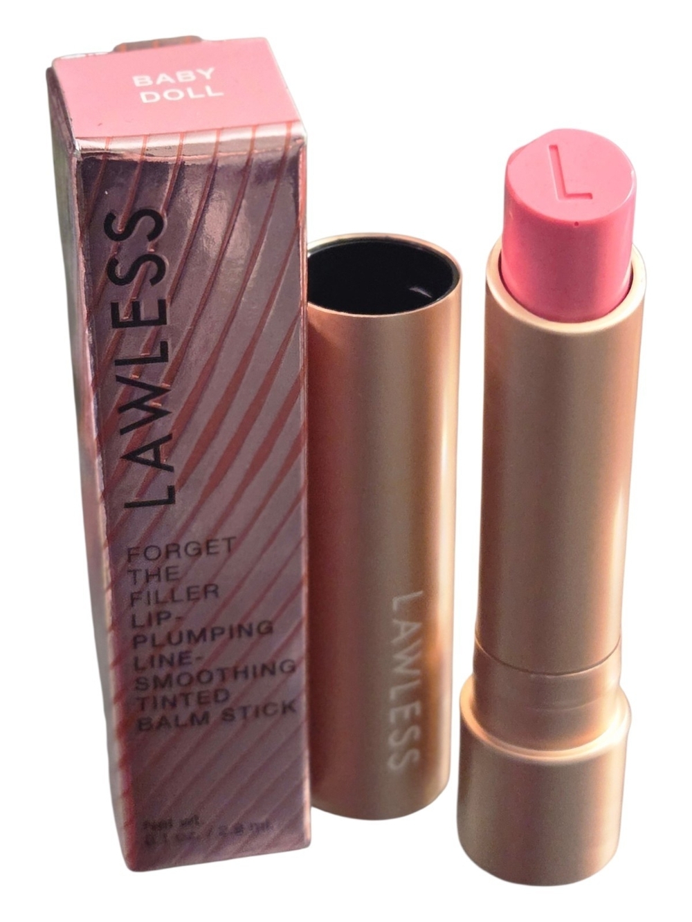 Lawless Lip Plumping Line Smoothing Lip Balm in Baby Doll